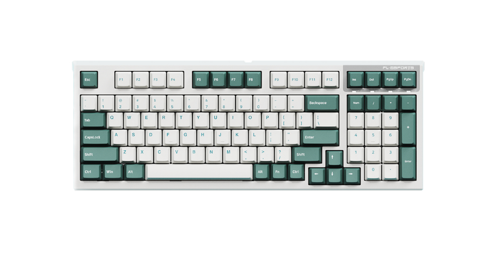Bàn phím cơ FL-Esports FL980CPS Aqua Green - Kailh Box Red switch