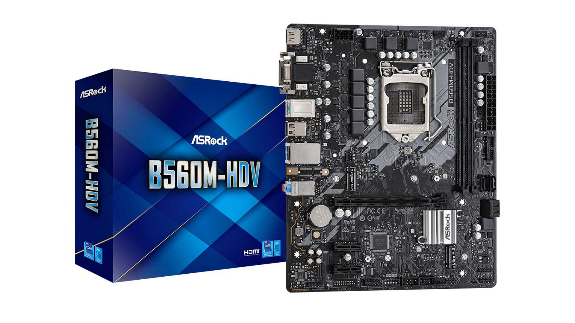 Mainboard ASROCK B560M-HDV (Socket LGA 1200 | m-ATX | 2 khe RAM DDR4)