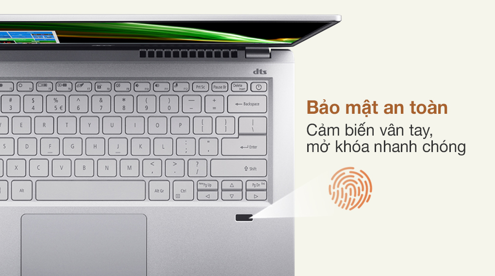 acer-swift-3-sf314-511-56g1-i5-nxablsv002-6-1 máy tính xách tay acer bảo mật sinh trắc học