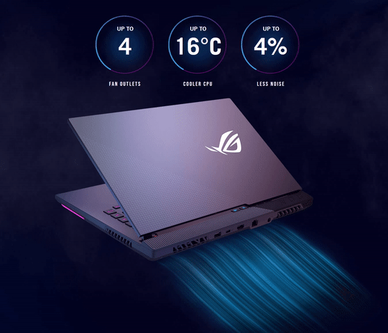 asus-rog-strix-g15-g513-cooling Hệ thống tản nhiệt tiên tiến