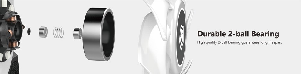 durable2ball Công nghệ vòng bi quạt kép