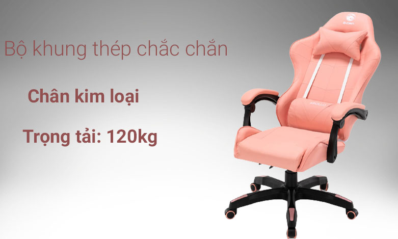 gh-chi-game-e-dra-apollo-egc227-hng-2 Khung chân kim loại, không gây tiếng ồn