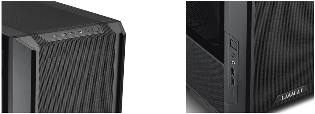 lancool-216-03 Các cổng I/O phía trước có thể được định vị