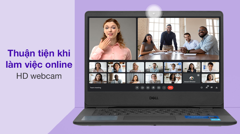 Laptop Dell Vostro 3400 70253899 trang bị HD webcam