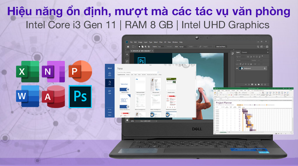 Hiệu năng của Laptop Dell Vostro 3400 70253899 ổn định