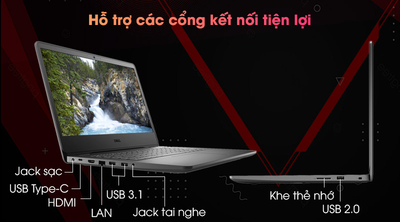 laptop-dell-vostro-3400-yx51w1-4 Laptop Dell Vostro 3400 YX51W1 hỗ trợ đầy đủ kết nối