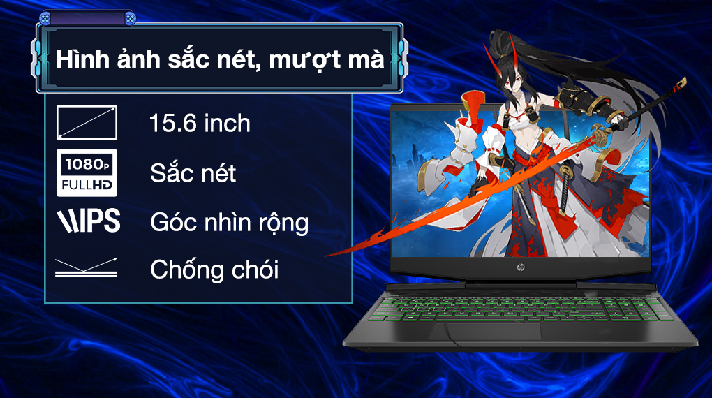laptop-hp-pavilion-gaming-15-dk1159tx-31j36pa-5 Màn hình Laptop HP Pavilion Gaming 15-dk1159TX 31J36PA sắc nét