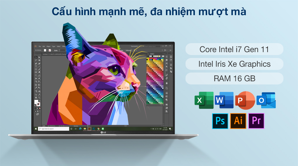 laptop-lg-gram-17z90p-gah76a5-4 Cấu hình laptop LG Gram 17Z90P G.AH76A5 mạnh mẽ