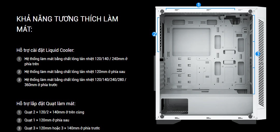 matrexx-55-v3-add-rgb-wh-cooling Tương thích tản nhiệt