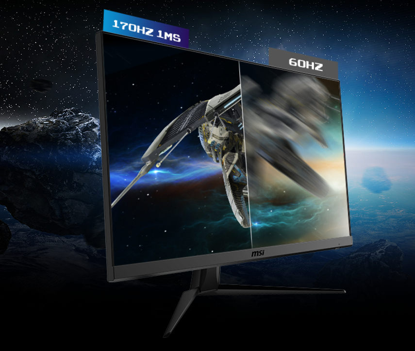msi-g2412-02 Tốc độ làm mới và độ phản hồi cực cao