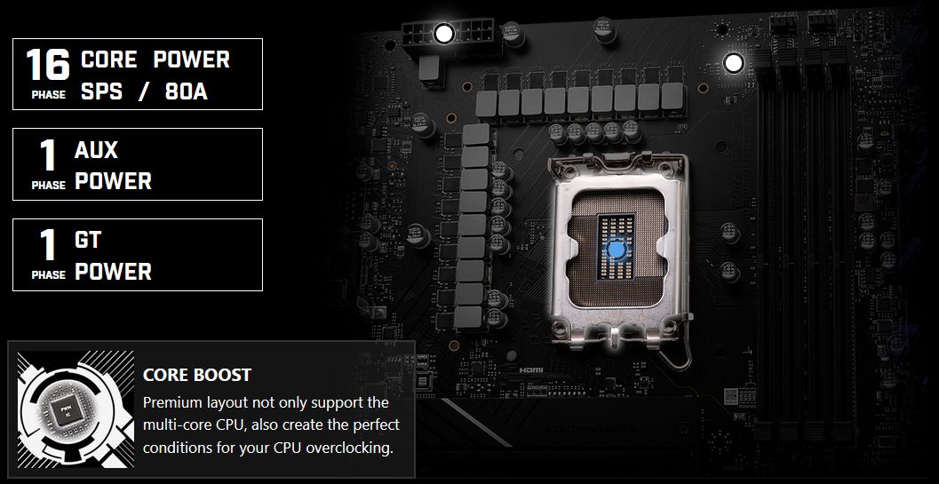 msi-pro-z790-a-wifi-ddr4-power-1 Thiết kế công suất 16 + 1 + 1