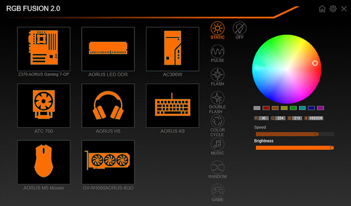Hệ thống ánh sáng RGB Fusion 2.0