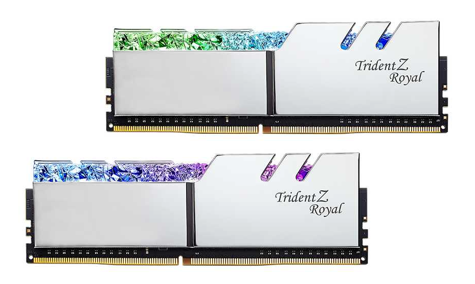 RAM G.Skill Trident Z Royal Silver 16GB (DDR4 | 3600MHz | C18 | 2x8GB | F4-3600C18D-16GTRS)